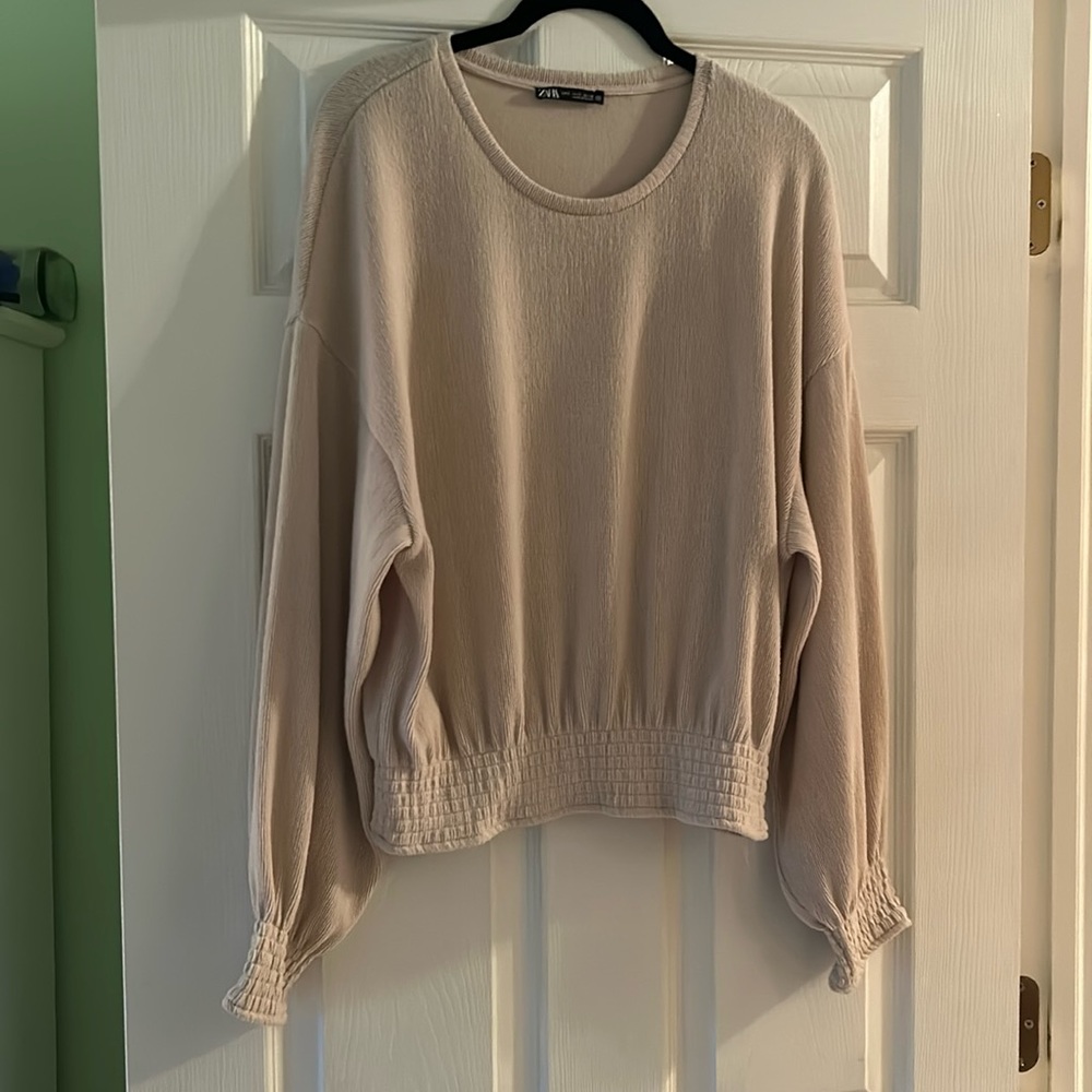 Zara cream colored long sleeve